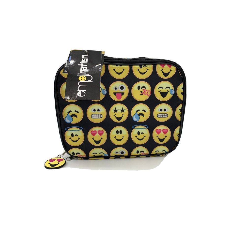 NEW WITH TAG‎ EMOJI NATION Insulated Soft EMJOI Lunch Box Bag TOTE SCHOOL 6309